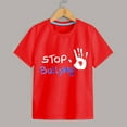 thumbnail image 4 of AJIWYH T-Shirts Unis pour Enfants, T-Shirts à Manches Courtes Col Rond Doux pour Filles 6 Couleurs Imprimées, t-Shirt Blanc à Manches Courtes pour Filles de 11-12 Ans, Rouge, 4 of 4