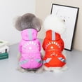 thumbnail image 3 of NIBOLOG Dog Raincoat Bright Color Waterproof Sunscreen Jumpsuit Rainy Day Pet Outdoor Reflective Clothes for Small Dogs, 3 of 8