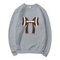 thumbnail image 3 of Chandail en Molleton Sans Capuche pour Femmes - Imprimé Football, Col Rond Surdimensionné pour Tenue Décontractée et de Jour de Match, 3 of 3