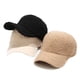 thumbnail image 4 of Gorras de béisbol de invierno cálidas, gorra de hip hop de lana sintética de cordero para hombres y mujeres, 4 of 4