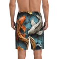 thumbnail image 6 of KLL Colorful Koi Fish Art for Men's 1-Pack Shorts,Sleep Pajama Shorts for Men Soft Pj Shorts Men's Pajama Bottoms Sleepwear -4X-Large, 6 of 7