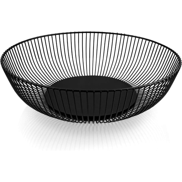 Fruit Basket with Elegant & Modern Design, Mesh Vegetable Bowl with Large Capacity and Rust-Proof Coating for Home Decor, Kitchen Counter, Table Centerpieces, Perfect for Fruits, Veggies, Snacks