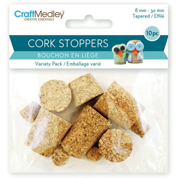 Craft Medley Cork Stoppers Value Pack 10/Pkg-Assorted