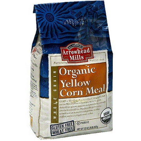 Arrowhead Mills Yellow Organic Corn Meal, 2LB (Pack of 6)