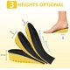 thumbnail image 4 of (2,5 cm) Plantillas elevadoras, plantillas elásticas de absorción de impactos para zapatos, plantillas invisibles elevadoras de zapatos para hombres y mujeres, 4 of 5