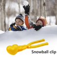 thumbnail image 5 of Clip para hacer bolas de nieve con forma de amor para niños, molde de arena para nieve de invierno al azar (amarillo), 5 of 5