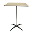 thumbnail image 2 of Table - 36"X36" WFT Series Russian Birch Wood Square - Rubber Edge - Cocktail 30"&42" Kit, 2 of 2