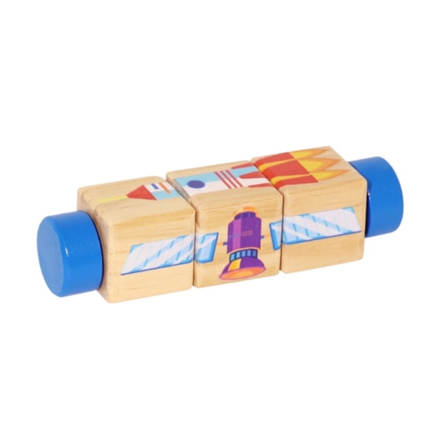 Rompecabezas de juguete giratorio. Regalos para jugar. Desarrolla la motricidad fina y el pensamiento estratégico. Azul