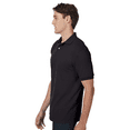 thumbnail image 5 of Hanes Ecosmart Jersey Polo T-Shirt, Men's Short Sleeve Solid Tee, Black Shirt, S, 5 of 5