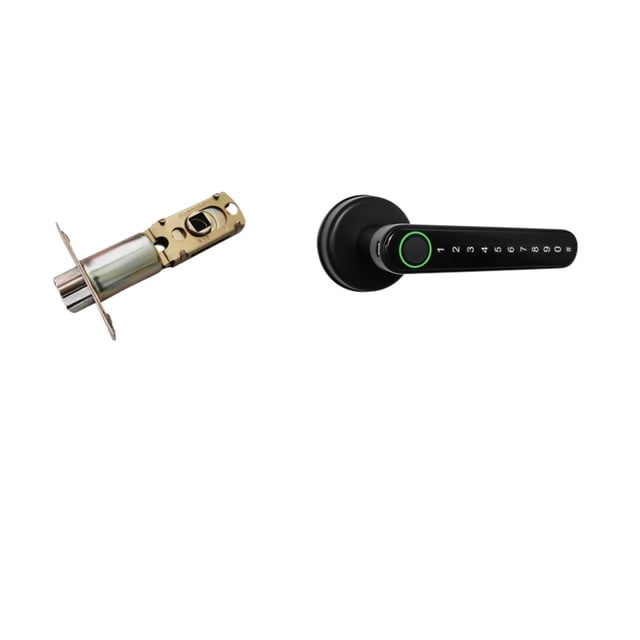 Door Lock, Fingerprint Door Lock Door Lock Electronic Lock Password Door Lock Smart Anti Theft Latches Split Wireless Door Handle Lock ,Easy to Install