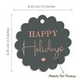 thumbnail image 6 of Inkdotpot Pack Of 50 Real Rose Gold Foil Paper Tags Happy Holiday Favor Hang Tags, 6 of 7