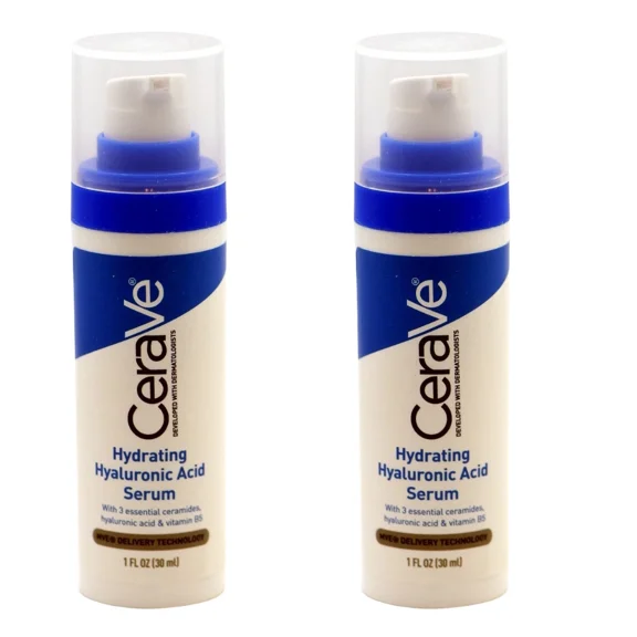 CeraVe Hydrating Hyaluronic Acid Serum 1 oz (Pack of 2)