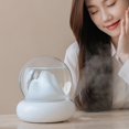 thumbnail image 4 of Fiudx Artículos en oferta con ofertas flash Humidificadores de vapor frío de 2000 ml, silenciosos y pequeños, para mesita de noche de dormitorio, ahorro de espacio, vista a la montaña, apagado automá, 4 of 7
