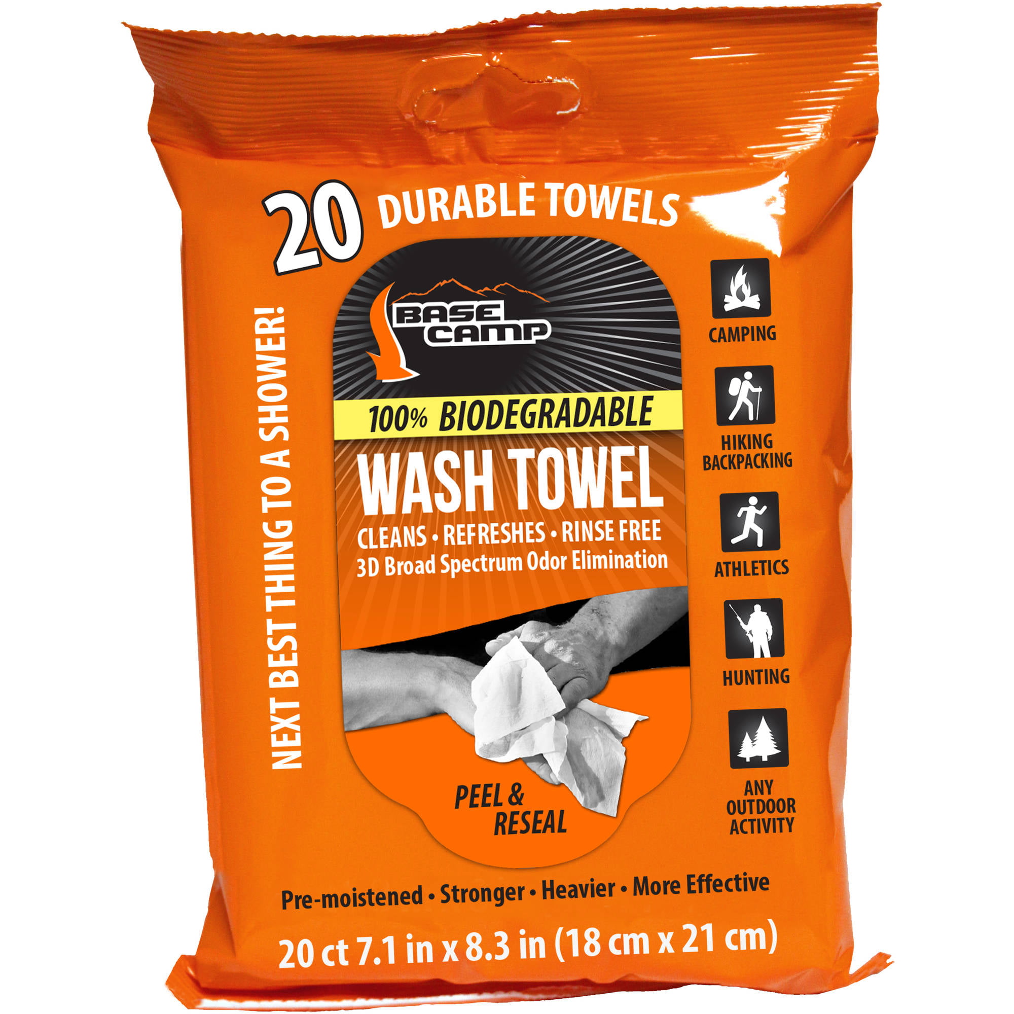 Base Camp Wash Towels, 20 Count - Walmart.com