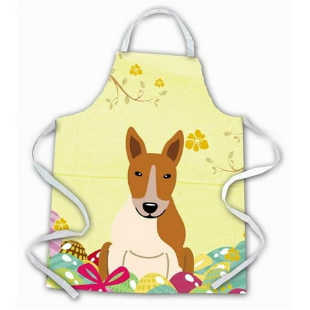 

Easter Eggs Bull Terrier Red & White Apron