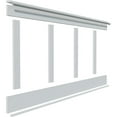 thumbnail image 6 of 32" Height with 20" Wide Adjustable Wall Panels, Deluxe Shaker 8' PVC Wainscoting Kit, (for heights up to 32"H), 6 of 9
