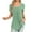 1-Green, variant on Womens Plus Size Clearance Tops Casual Round-Neck Short Sleeve Loose T-Shirt Blouse Tops