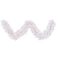 thumbnail image 1 of Vickerman Vickerman 9' White Artificial Christmas Garland with 100 Warm White LED Lights, 1 of 4