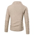 thumbnail image 4 of CEHVOM Cardigan à Manches Longues à Boutons Simples pour Hommes avec Poches et Col Rabattu, 4 of 8