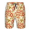 thumbnail image 3 of Pofeuu Scandinavian Alphabet2 Prin Men's Swim Trunks Quick Dry Bathing Suit Swimming Board Shorts Mesh Lining Beach Swimwear-3X-Large, 3 of 6