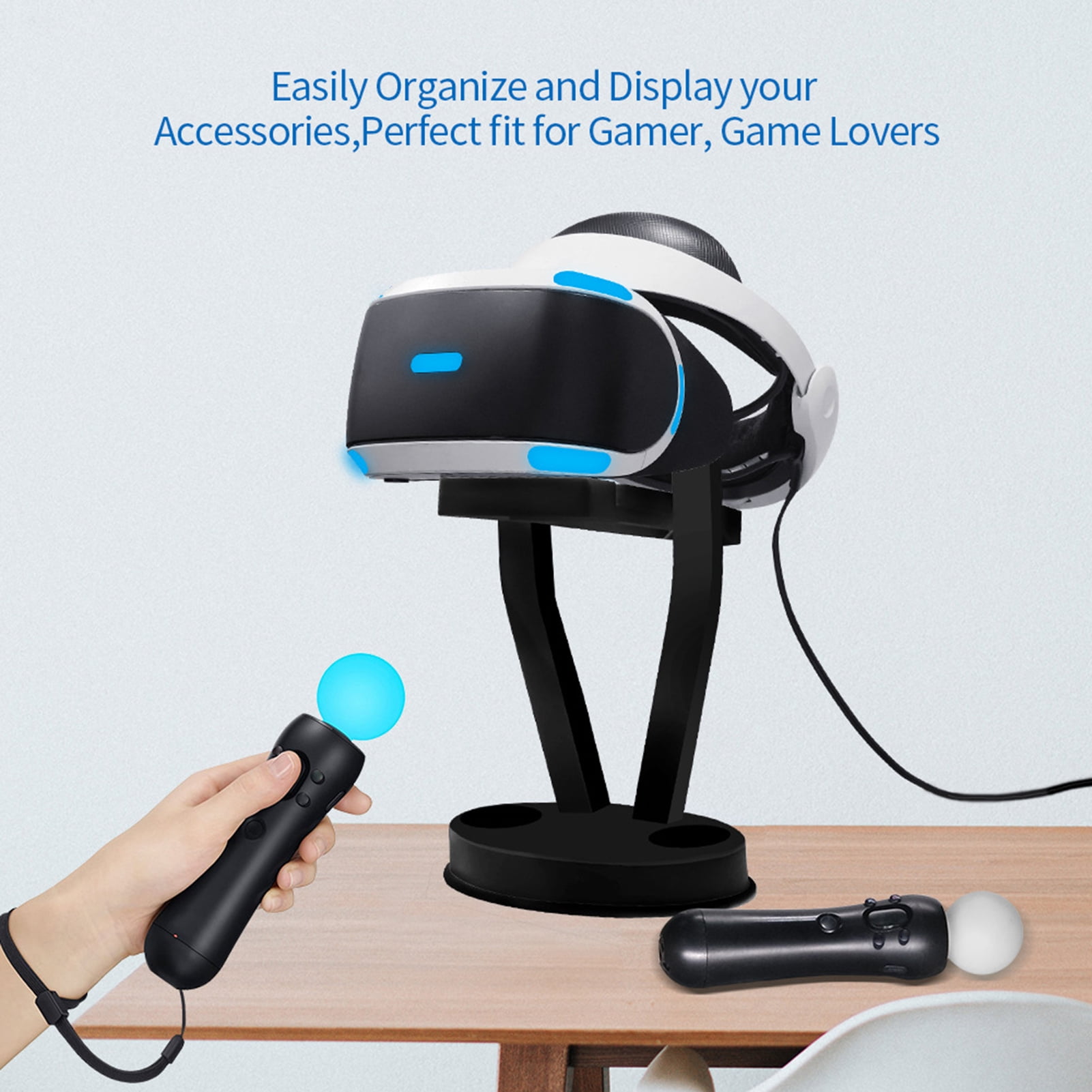 Naierhg VR Stand Professional Stable PC Desk Management Virtual Reality Headset Display Holder for Oculus Quest2/PS VR - Walmart.com
