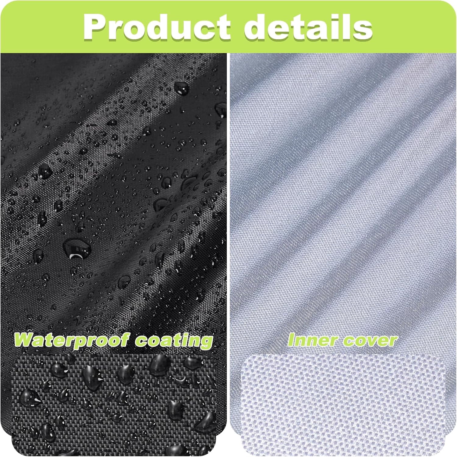 Stacking Outdoor Chair Cover Waterproof, Outdoor Patio Furniture Covers Stacked Chairs 210D, Lounge Chair Covers Outdoor Stack Chairs for All Weather Protection, Black, 25"L x 25"W x 47”H