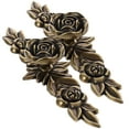 thumbnail image 6 of HOMEMAXS Dark Brown Vintage Rose Cabinet Knobs Zinc Alloy Drawer Pull Handles for Home Decoration 2pcs, 6 of 8