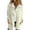 Cream White, variant on Women V-Neck Fleece Outerwear Vests Plush Button Down Jacket Tops Sleeveless Gilet Coats with Pockets Red M