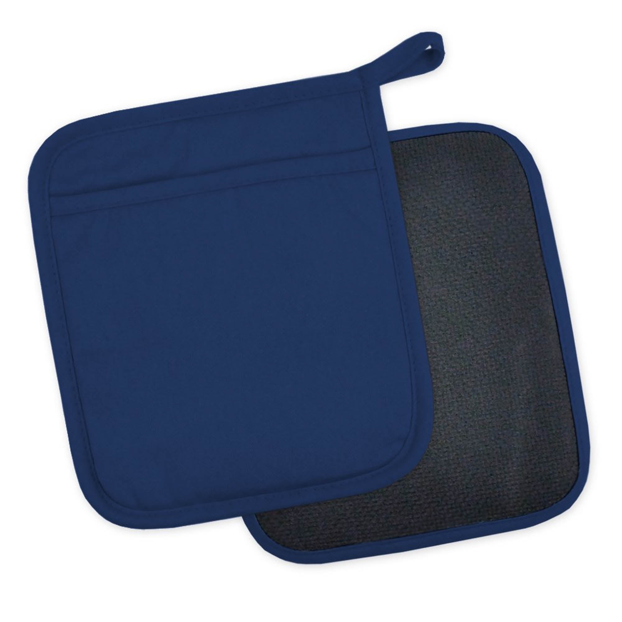 DII Cotton and Neoprene Pot Holders , 7 x 8" Set of 2, 425°F Heat