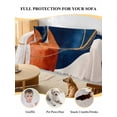 thumbnail image 4 of Navy Blue Burnt Orange Couch Cover for Dogs, Boho Art Modern Geometric Washable Sofa Covers Slipcover for Pets Dogs Futon Cover, Couch Recliner Covers, Oversized Chair Slipcover 71"x91", 4 of 9