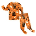 thumbnail image 7 of Futezty Girls Boys Halloween Pajamas Pumpkin Print Pjs Kids Ghost Sleepwear Clothes Sets Cute Graphic Holiday Sleepwear 2T-9T, 7 of 7