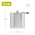 thumbnail image 4 of True Stainless Steel Liquor Flask for Travel, Camping, Hiking, Outdoor, 6oz, 4 of 9