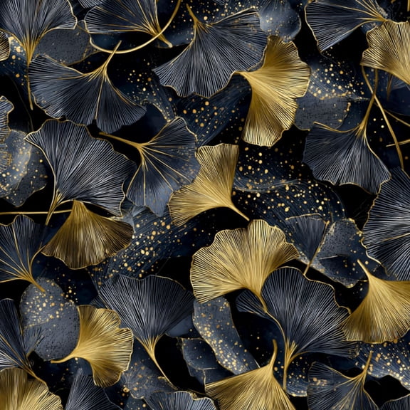Peel and Stick Wallpaper Metallic Gold Ginkgo Vine Geometric Decor Wall Mural 23.6in x 9.8ft Self Adhesive Removable Wall Paper Renter Friendly Wallpaper for Nursery Bedroom Cabinets