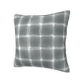 thumbnail image 2 of YFYANG Square Decorative Throw Pillow Case (Without Pillow Insert), Grey Abstract Watercolor Plaid Bedroom Sofa Car Cushion Cover, 24"x24", 2 of 9