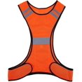 thumbnail image 1 of High Visibility Safety Vest (200 M) With Pockets For Running Cycling Hiking Jogging At Nightyellow, 1 of 4