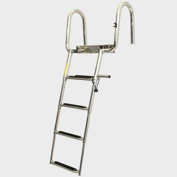 Garelick Pontoon Boat Folding Ladder 19617-48 | 4 Step 56 1/4 Inch