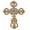 Heart Cross L, variant on Sungmor Vintage Cast Iron Cross Wall Decor, 13.8" Tall Heavy Duty Rustic Gold Finish Wall Sculpture,Ornate Metal Art Farmhouse Home Decor