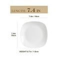 thumbnail image 3 of MALACASA, Series Elisa, 6-Piece Porcelain Dessert Plate Dinnerware Set, Ivory White Dinner Set, 7.5", 3 of 8