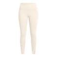 thumbnail image 4 of Women High Waist Stretchy Cropped Yoga Leggings Soft Buttery Solid Color No Seam Tummy Control Workout Capri Pants for Fall Sports Daily Loungewear, 4 of 6