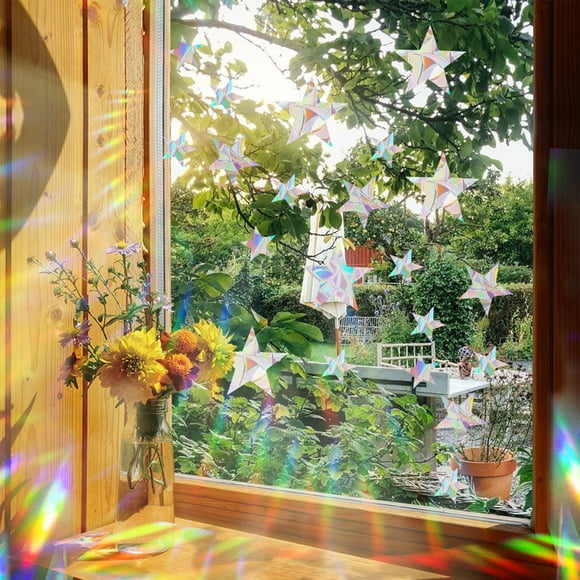 Home Decor,Colorful Glass Sticker – PVC Window Sticker, Decorative Window Film for Home Decor, Colorful Suncatcher Glass Sticker, Rainbow Window Decoration for Living Room, Stylish PVC Window Decal