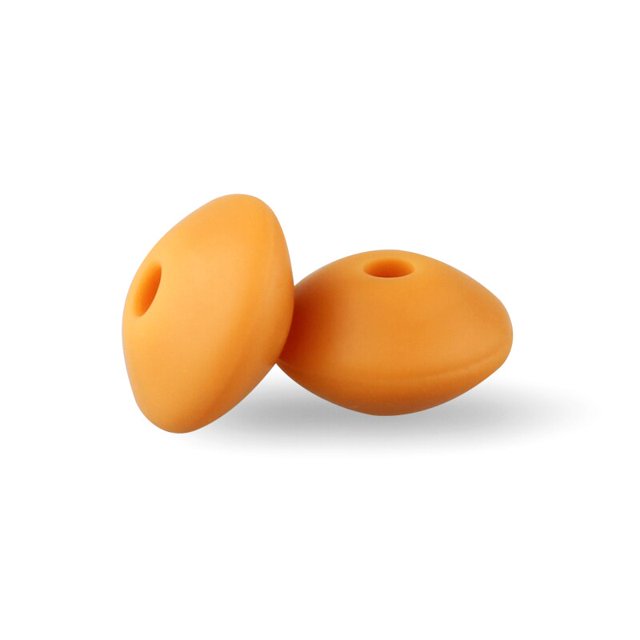 50 Uds 12mm cuentas de silicona de lentejas Perle dentición DIY grado alimenticio bebé silicona Ábaco mordedor collar de dentición juguete de enfermería Tan Jianjun unisex