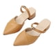 thumbnail image 2 of Sandalias de tacón con punta cerrada en punta para mujer, elegantes zapatillas de tacón con diamantes de imitación a la moda, color caqui 38, 2 of 14