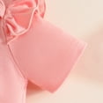 thumbnail image 6 of CAUYDY Baby Girl Summer Outfits for Toddler Fly Sleeve Romper & Cute Print Overall Dress & Headband 3PCS Clothes Set for Newborn Infant Girls 12-24 Months (Sizes 9-12 Months,H3-Watermelon Red), 6 of 9