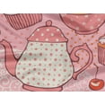 thumbnail image 6 of oneOone Rayon Peach Fabric Tea Party Kettle Sewing Fabric By The Yard Printed Diy Clothing Sewing Supplies 56 Inch Wide, 6 of 8