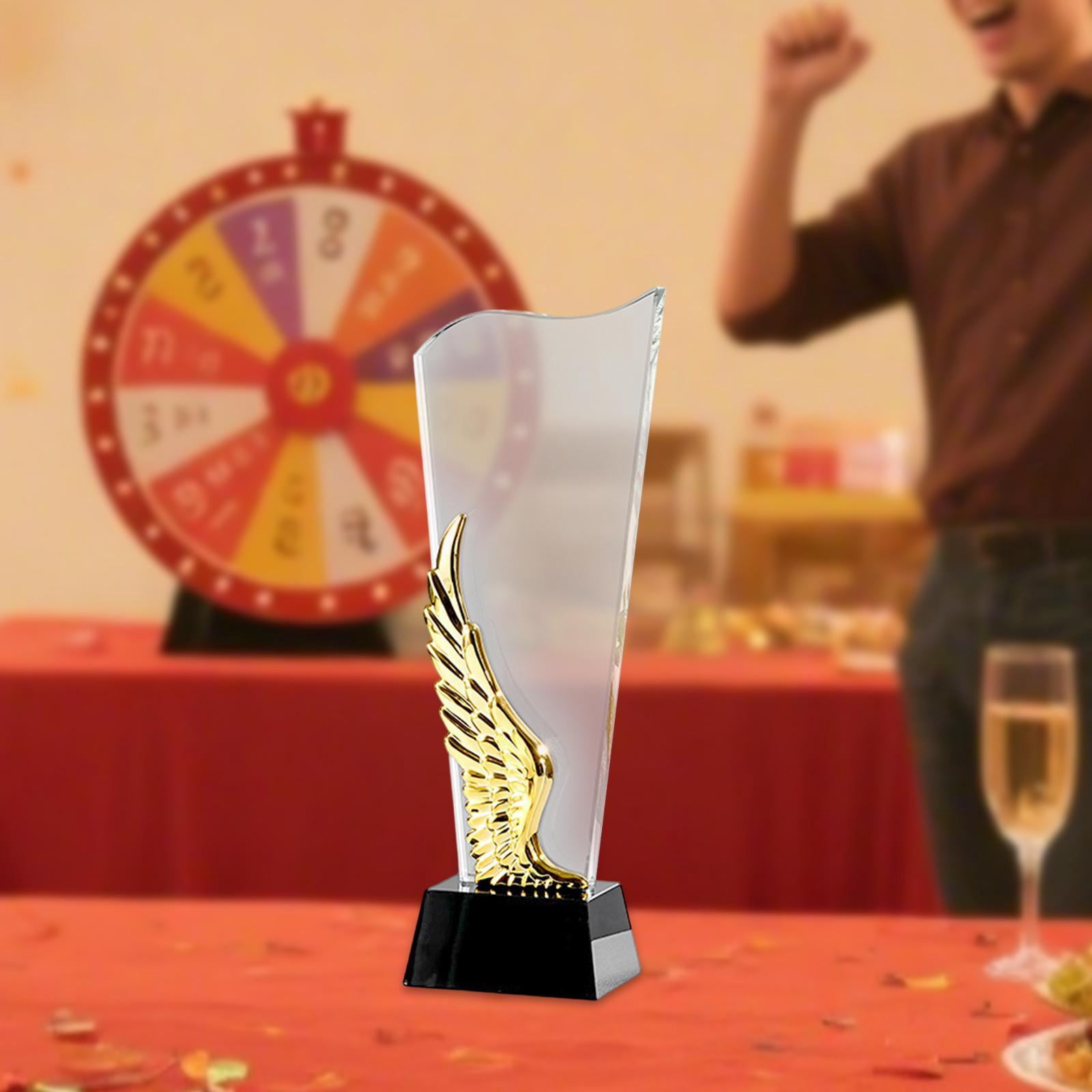 LeeQinersw Employee Appreciation Award Clear Glass Office for Coworker Thank You Trophy