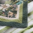 thumbnail image 5 of 3-Piece Lightweight Polyester Tropical Leaf and Flower Quilt Bedspread Set, 5 of 14