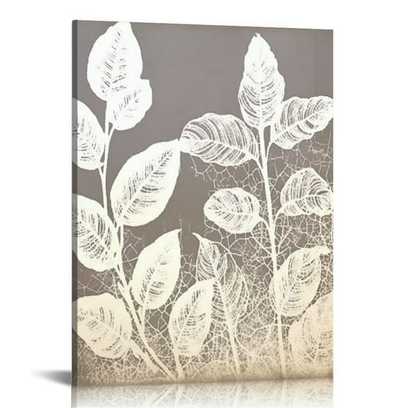 ONETECH Neutral Botanical Wall Art Prints , Rustic Farmhouse Botanical Floral Wall Decor Beige Flower Plant Wall Decor Canvas Painting, Minimalist Boho Wall Art for Living Room Bedroom Kitchen,