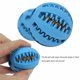 thumbnail image 2 of Pelota de juguete para la dentición de perros, no tóxico, duradero, juguete educativo para masticar IQ para perros pequeños y grandes, limpieza/masticar/jugar/terapia, dispensar juguetes para perros (paquete de 2) brillar Electrónica, 2 of 3