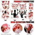 thumbnail image 5 of Ayieyill Halloween Window Clings for Spooky Halloween Window Decorations, Horror Window Stickers with Blood Handprint, 5 of 6