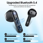 Wireless Earbuds, Bluetooth Ear Buds 5.4 Mini Hifi Stereo with 4 Enc Noise Cancelling Mics Wireless Headphones, 40H in Ear Earphones, Usb C, IP7 Waterproof Bluetooth Headphones for Sports, Workout